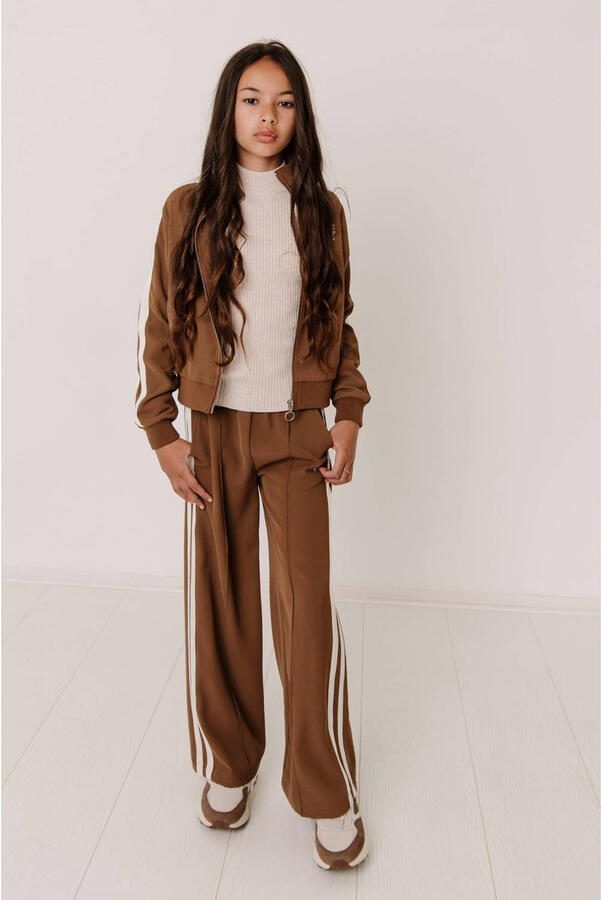 Frankie&Liberty straight casual broek bruin