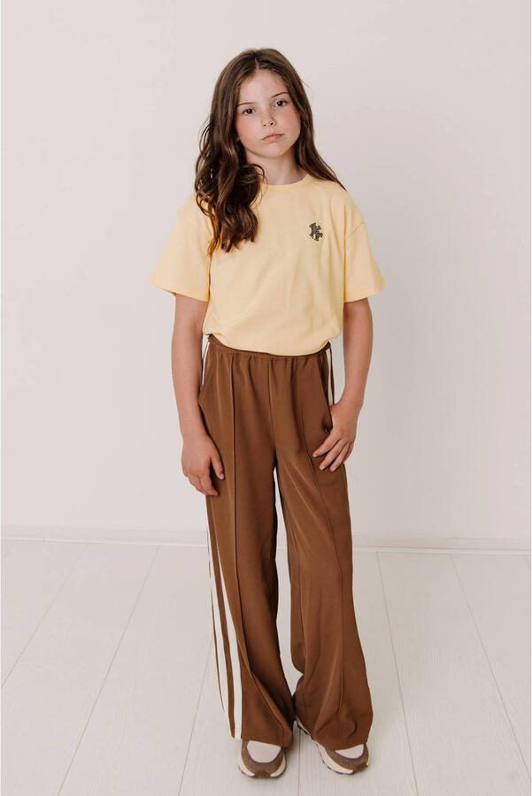 Frankie&Liberty straight casual broek bruin - Foto 3