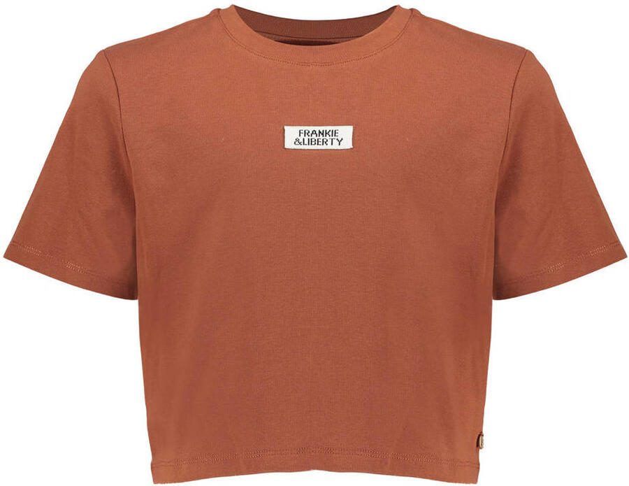 Frankie&Liberty T-shirt donkerbruin