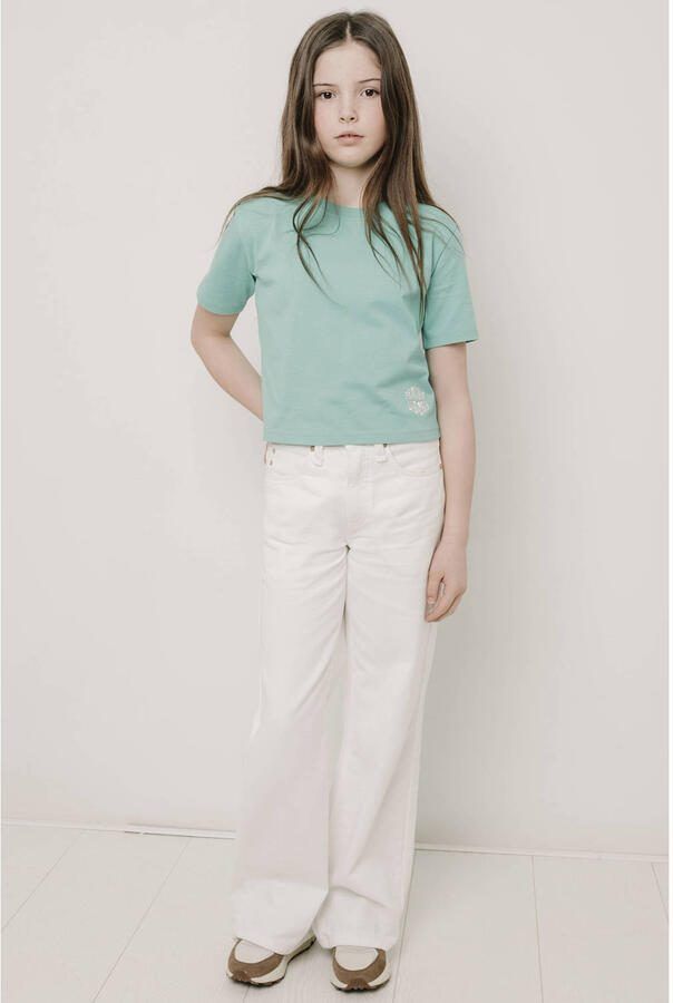 Frankie&Liberty T-shirt met backprint groen