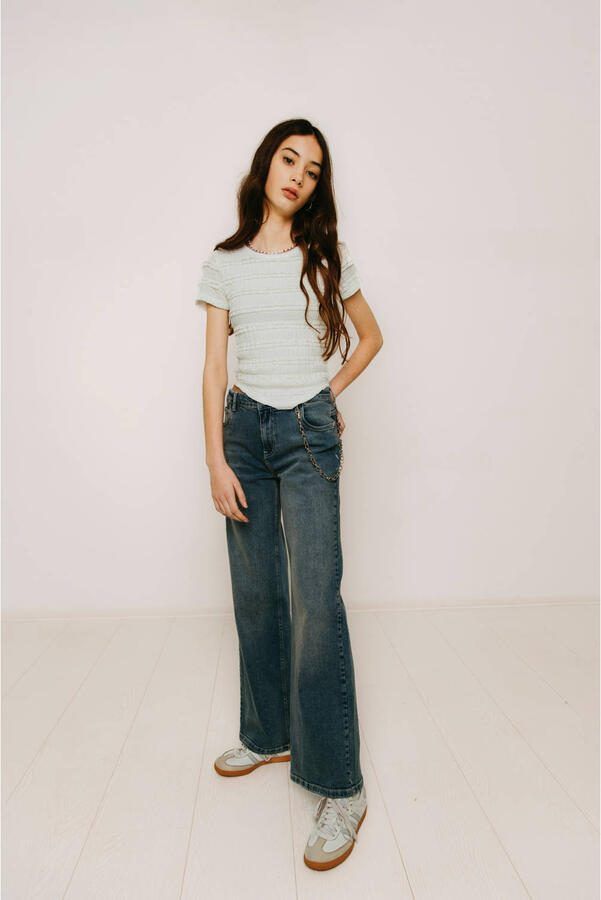 Frankie&Liberty T-shirt wit broderie