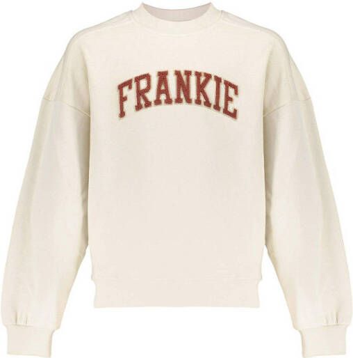 Frankie&Liberty sweater Floor met logo ecru