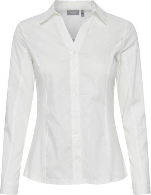 Fransa Overhemdblouse met knoopsluiting model 'Pastin'