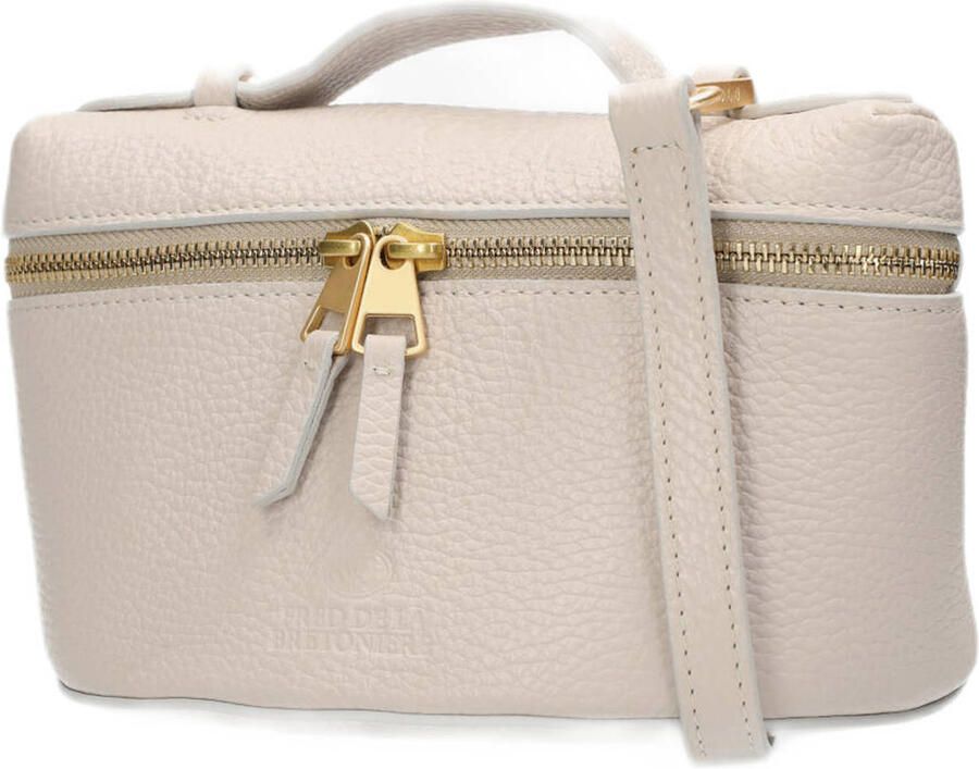 Fred de la Bretoniere leren crossbody tas LORI beige - Foto 3