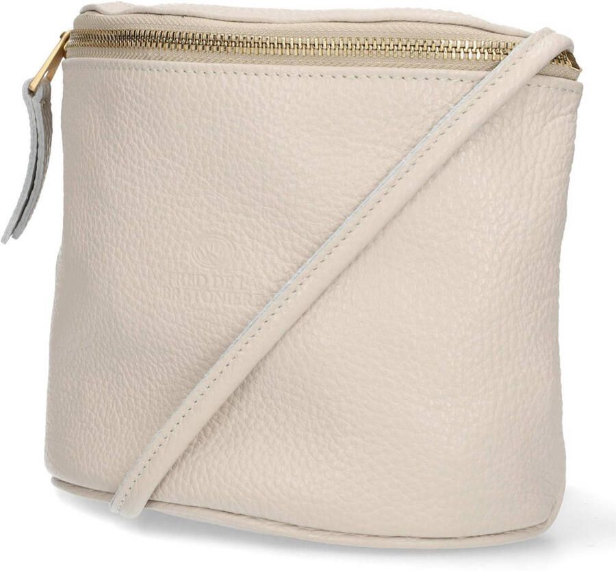 Fred de la Bretoniere leren crossbody tas MARIANNEKE ecru - Foto 2