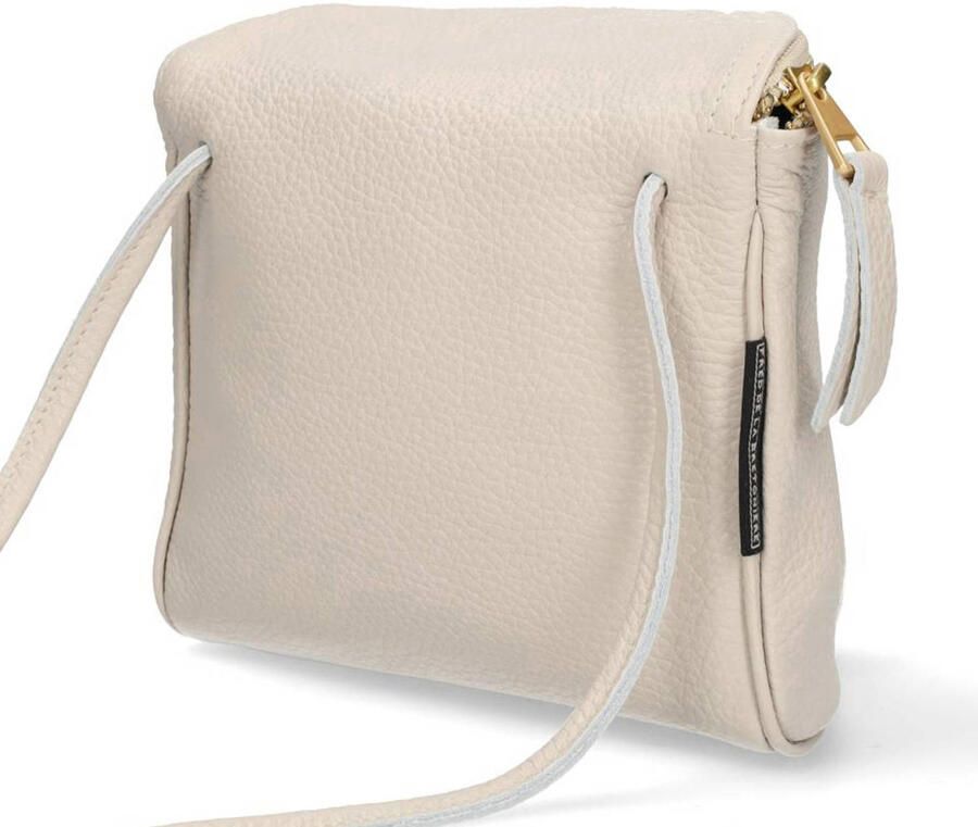 Fred de la Bretoniere leren crossbody tas MARIANNEKE ecru - Foto 3