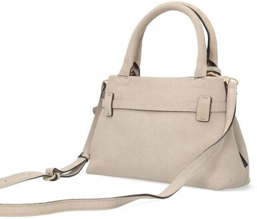 Fred de la Bretoniere suede handtas Mae beige - Foto 3
