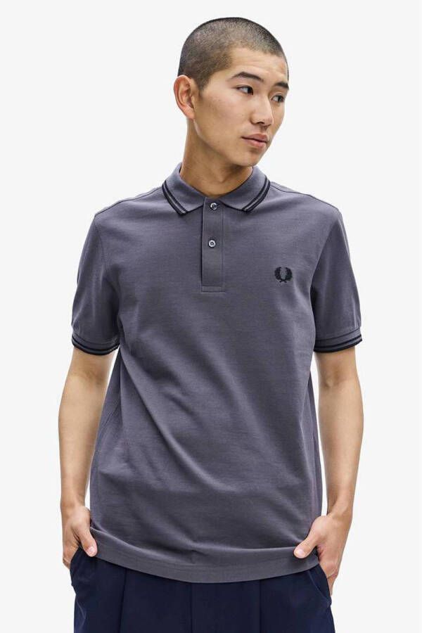 Fred Perry regular fit polo gunmetal black