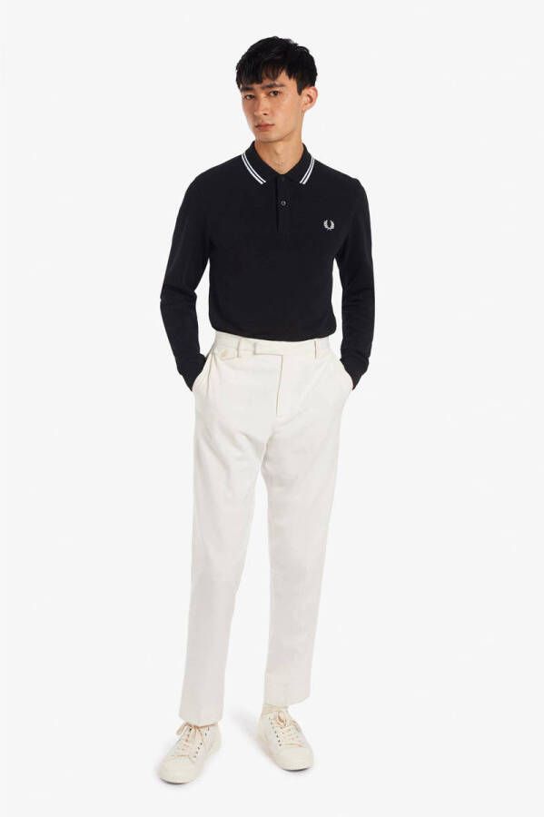 Fred Perry regular fit polo met contrastbies black