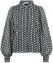 Freebird blouse Kendall met all over print donkerblauw - Thumbnail 2