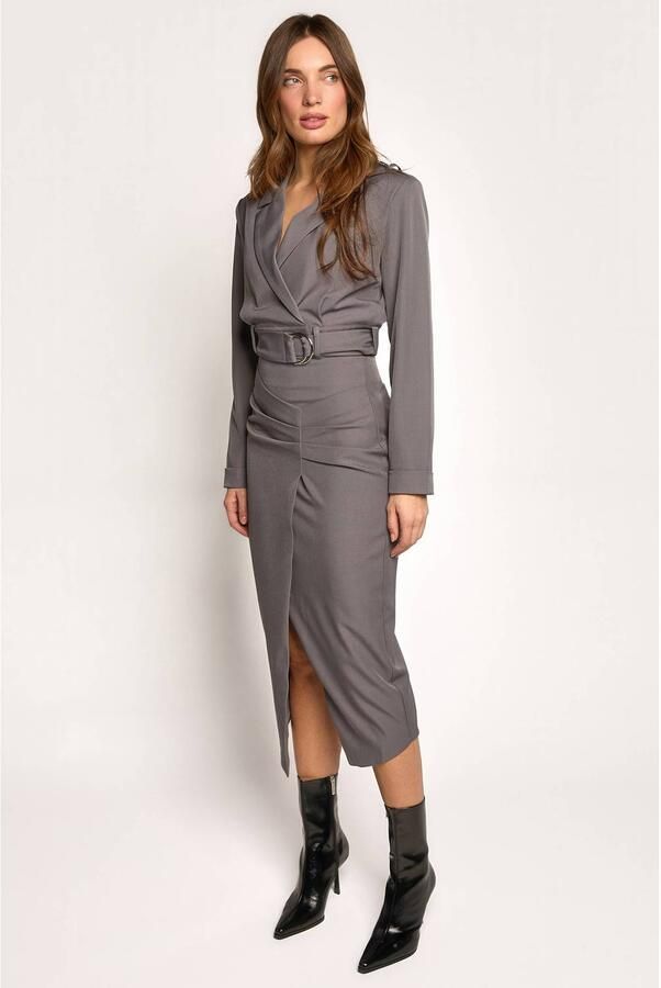 Freebird cropped blazer grijs - Foto 2