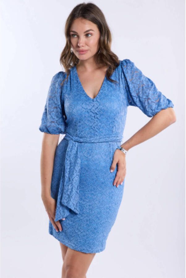 FREEBIRD Dames Jurken F-jer-lace-flower-26-1 Blauw - Foto 5