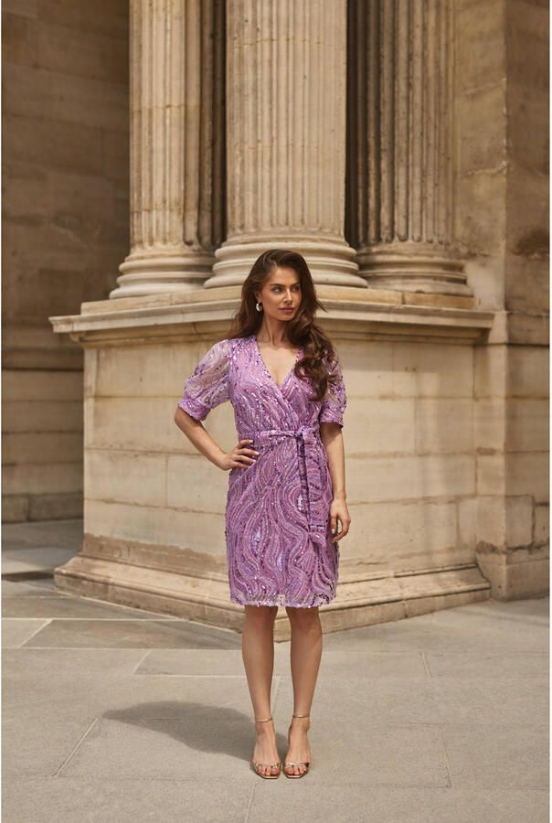 FREEBIRD Dames Jurken Dieke Ss Lila - Foto 5