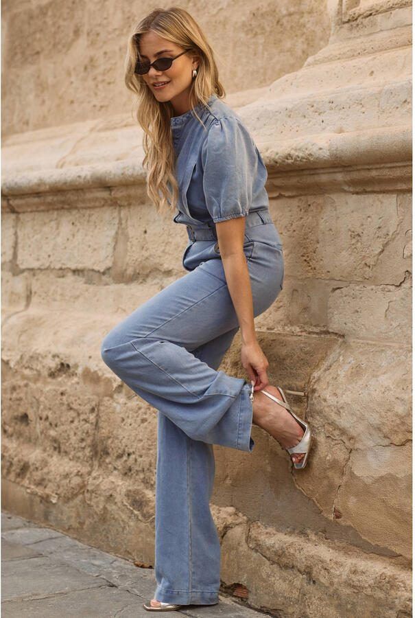 FREEBIRD Dames Jumpsuits Dnm-tencell-26-1 Lichtblauw - Foto 6