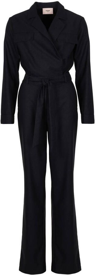 Freebird jumpsuit donkerblauw met lurex