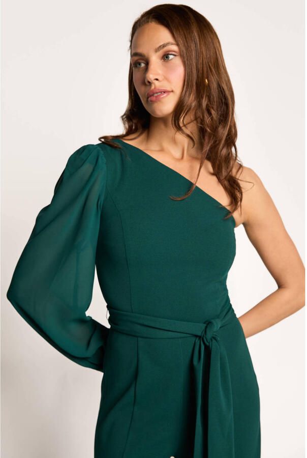 Freebird jumpsuit donkergroen