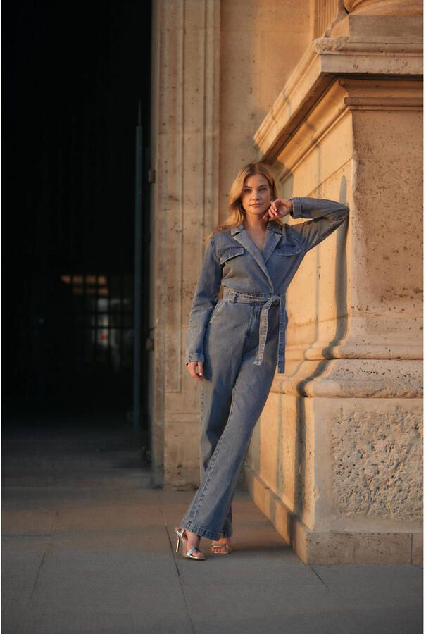 FREEBIRD Dames Jumpsuits Yael Denim Lichtblauw - Foto 6