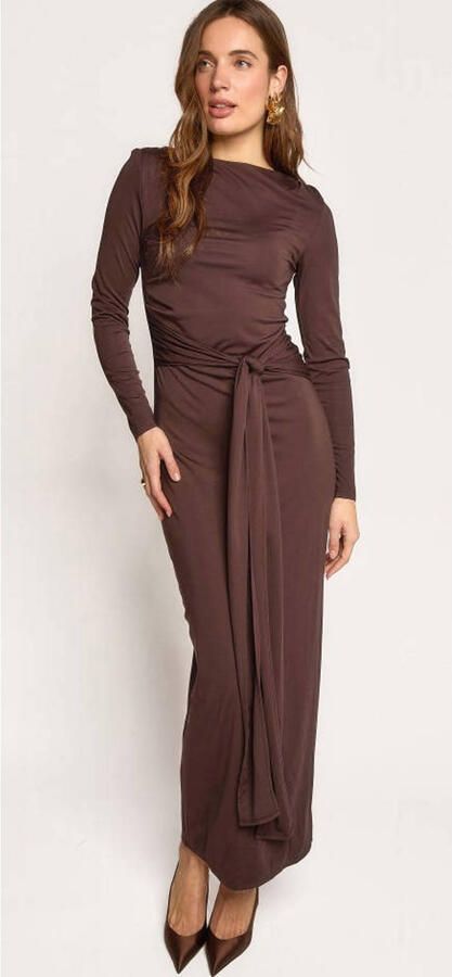 Freebird maxi jurk bruin