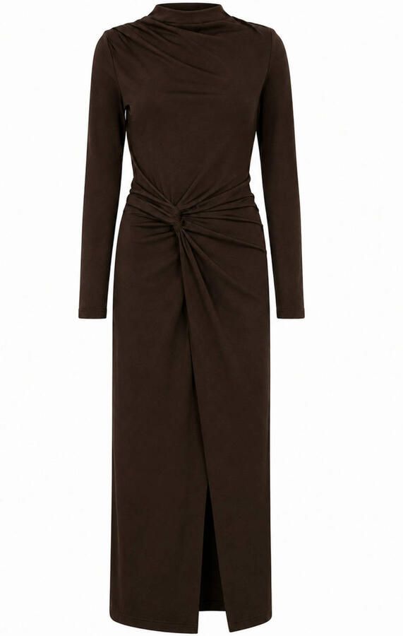 Freebird maxi jurk bruin - Foto 2