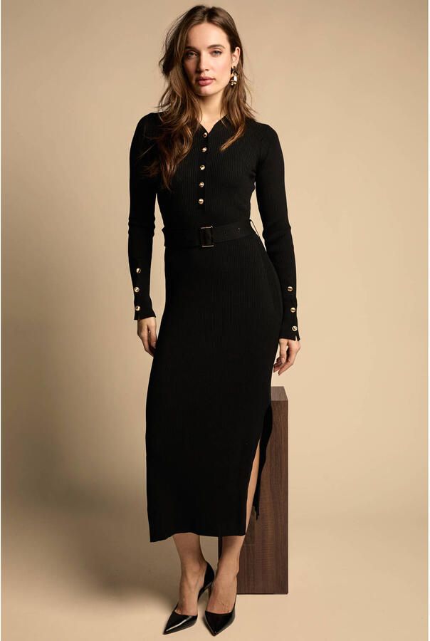 Freebird midi jurk zwart