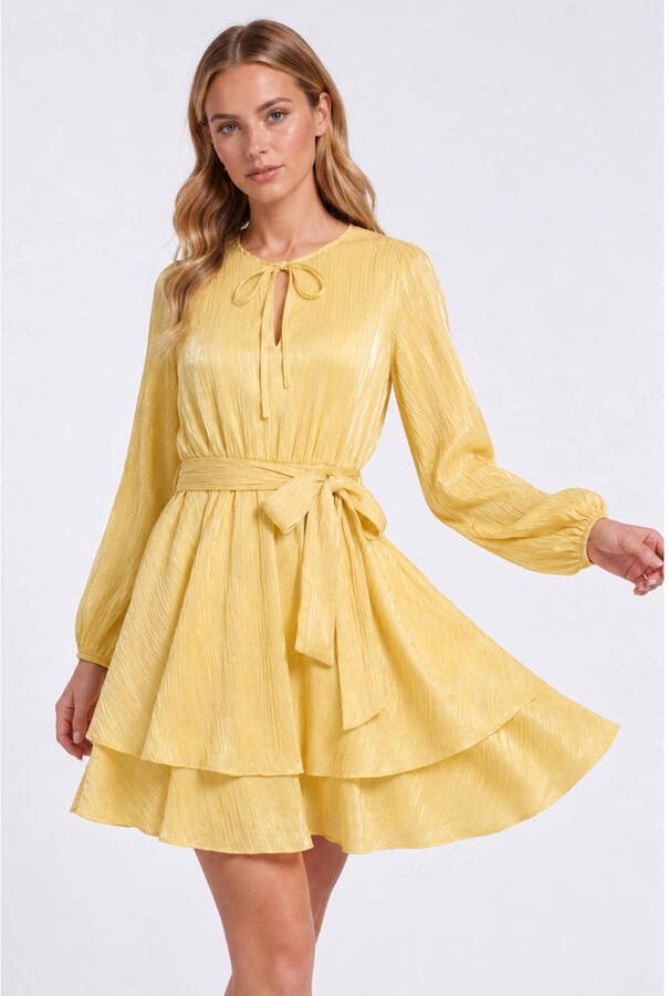 Freebird mini jurk geel