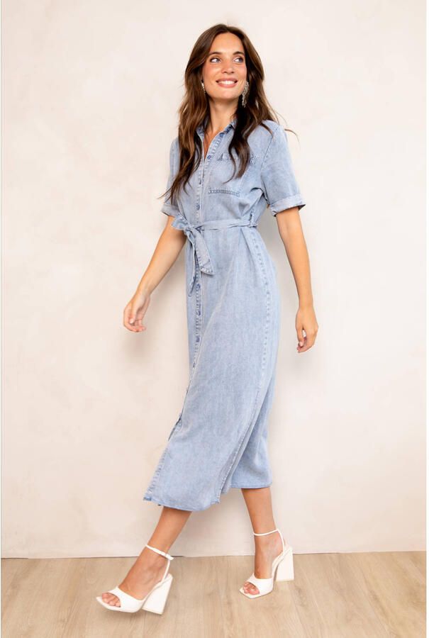 Freebird spijkerjurk light blue denim