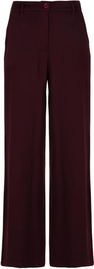 Freebird wide leg broek donkerrood