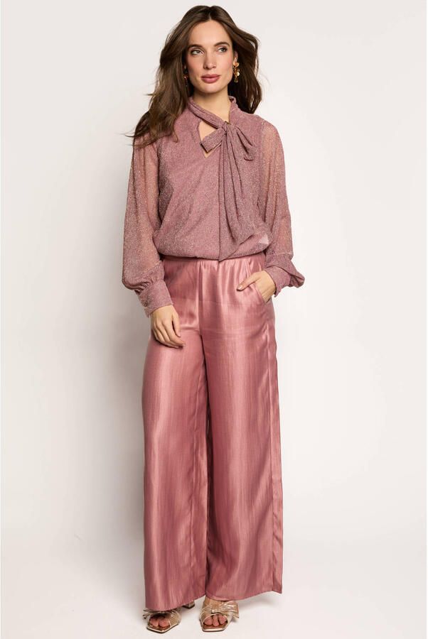 Freebird wide leg broek roze
