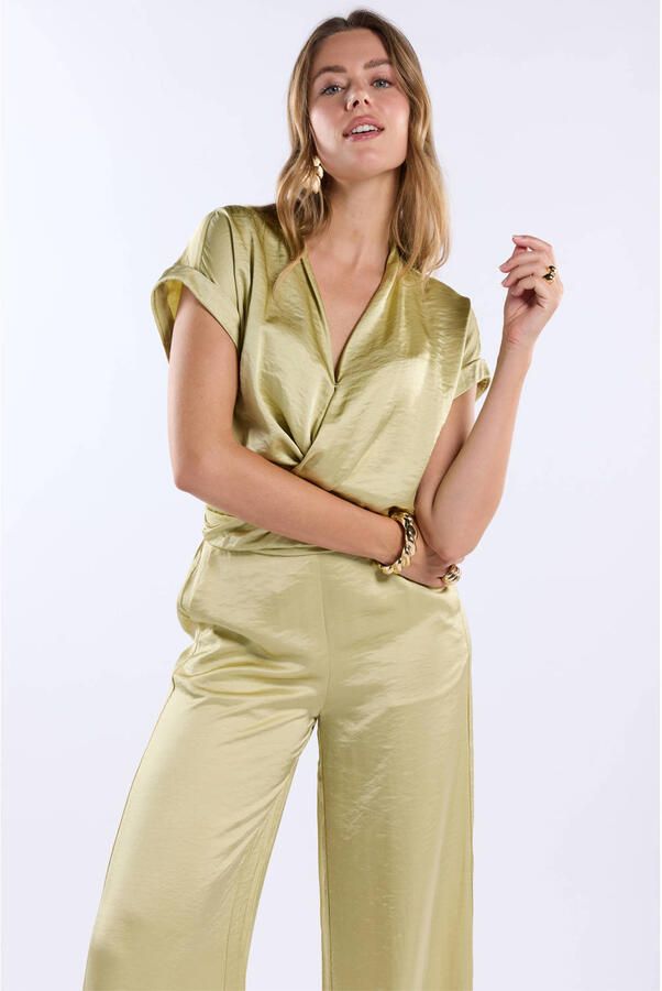 FREEBIRD Dames Broeken Wv-satin-air-26-1 Groen - Foto 5