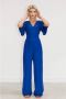 FREEBIRD Dames Broeken Wv-stripe-jacq-vis-23-1 Blauw - Thumbnail 2