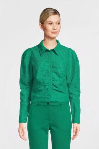 FREEQUENT blouse FQOFTEN met plooien groen