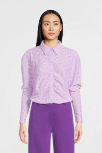 FREEQUENT blouse FQOFTEN met plooien lila