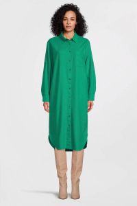 FREEQUENT blousejurk FQLAVA met plooien groen
