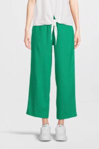 FREEQUENT cropped high waist loose fit culotte groen