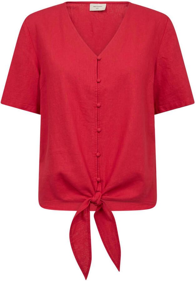 FREEQUENT blouse met linnen