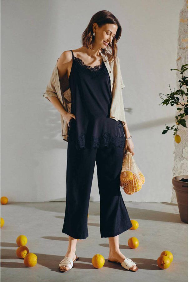 FREEQUENT blouse met linnen zand - Foto 2