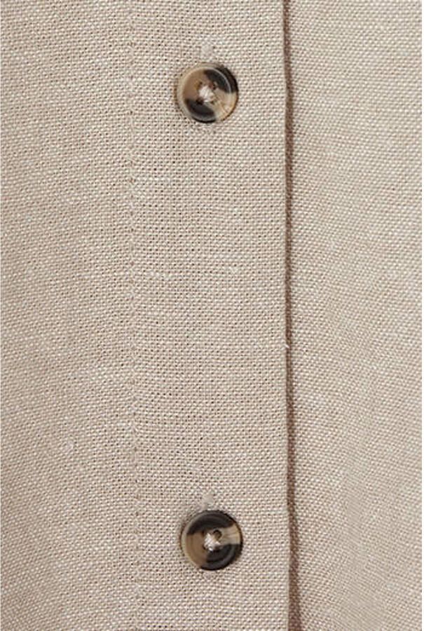 FREEQUENT blouse met linnen zand - Foto 3