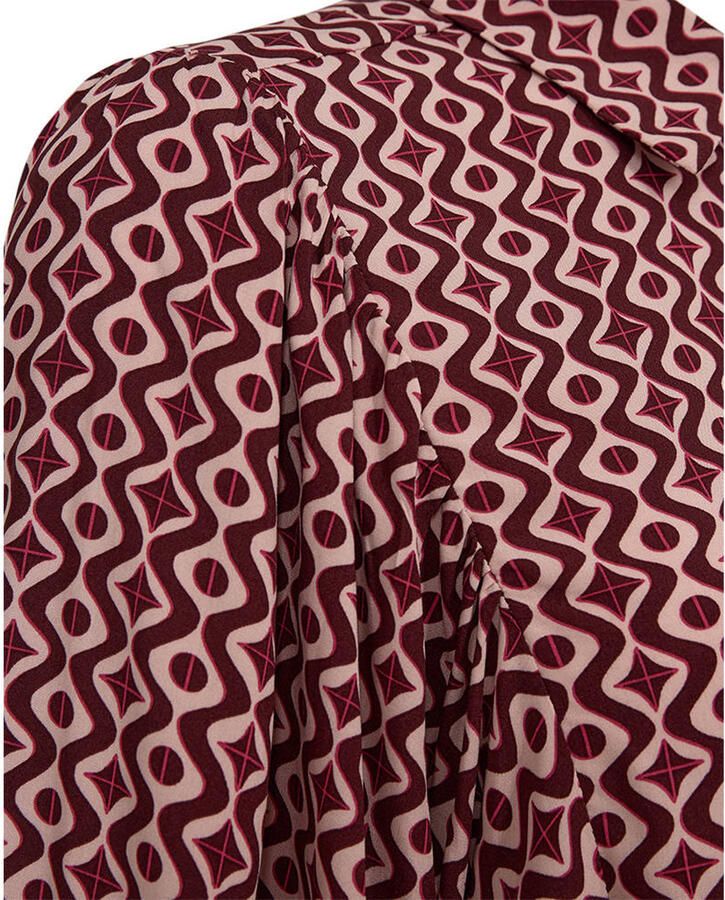 FREEQUENT blouse met print donkerrood - Foto 2