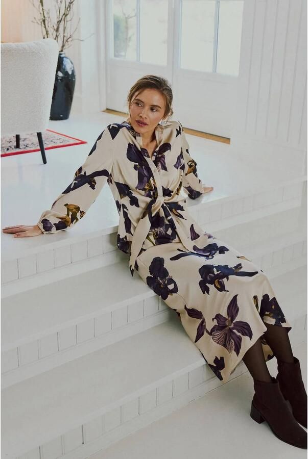 FREEQUENT blouse met print ecru - Foto 3
