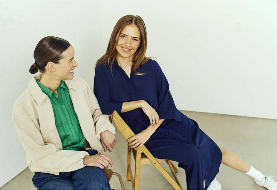FREEQUENT blousejurk donkerblauw