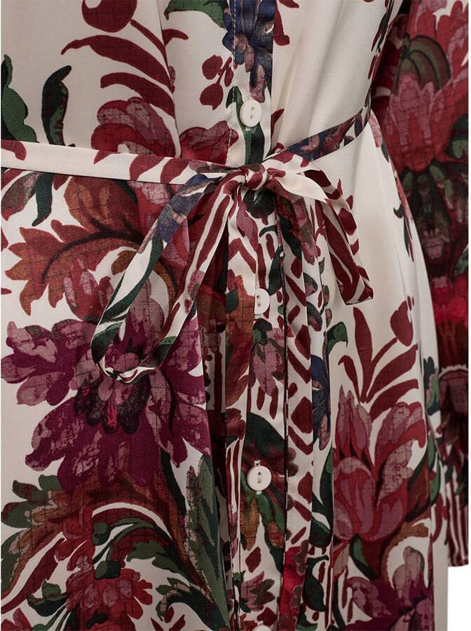 FREEQUENT blousejurk met ceintuur en print rood - Foto 2