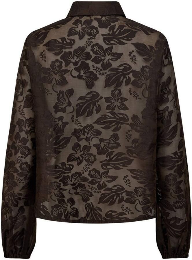 FREEQUENT gebloemde blouse bruin - Foto 2