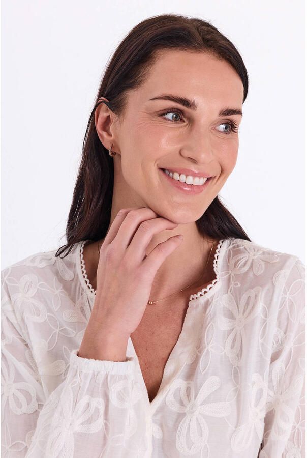 FREEQUENT gebloemde blouse wit - Foto 3