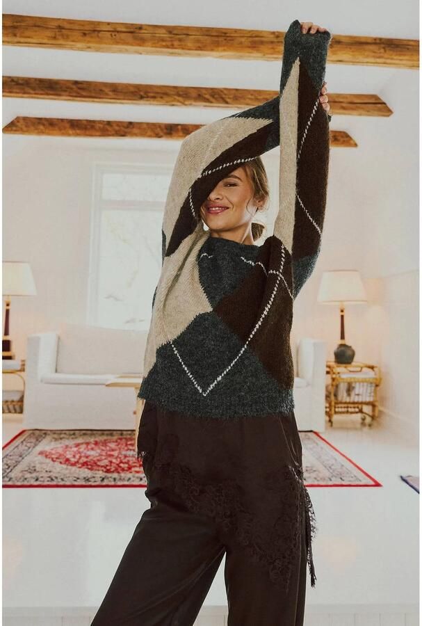 FREE QUENT relaxed fit gebreide pullover van elastische wolmix model 'lulu' - Foto 2