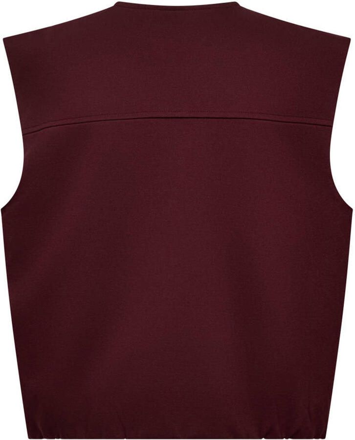 FREEQUENT gilet donkerrood