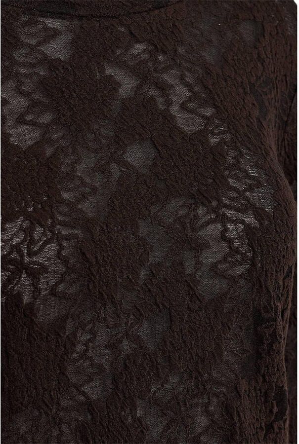 FREEQUENT kanten blouse zwart - Foto 2