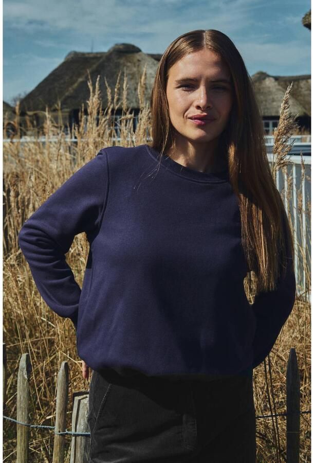 FREEQUENT katoenen sweater paars