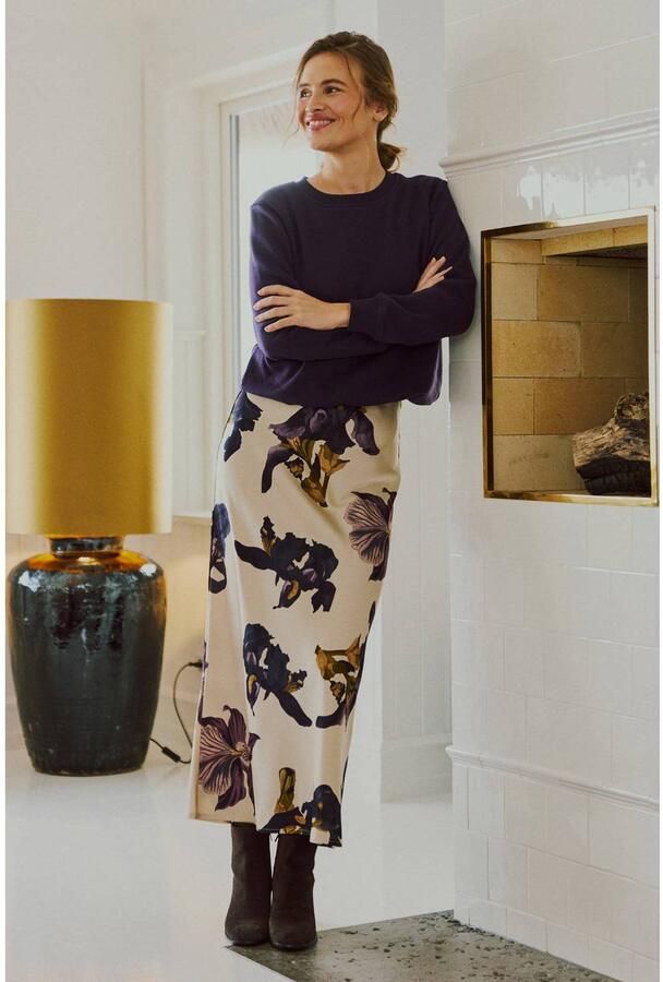 FREEQUENT maxi rok met print ecru