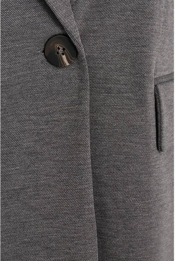 Freequent Elegante Grijze Blazer Gray