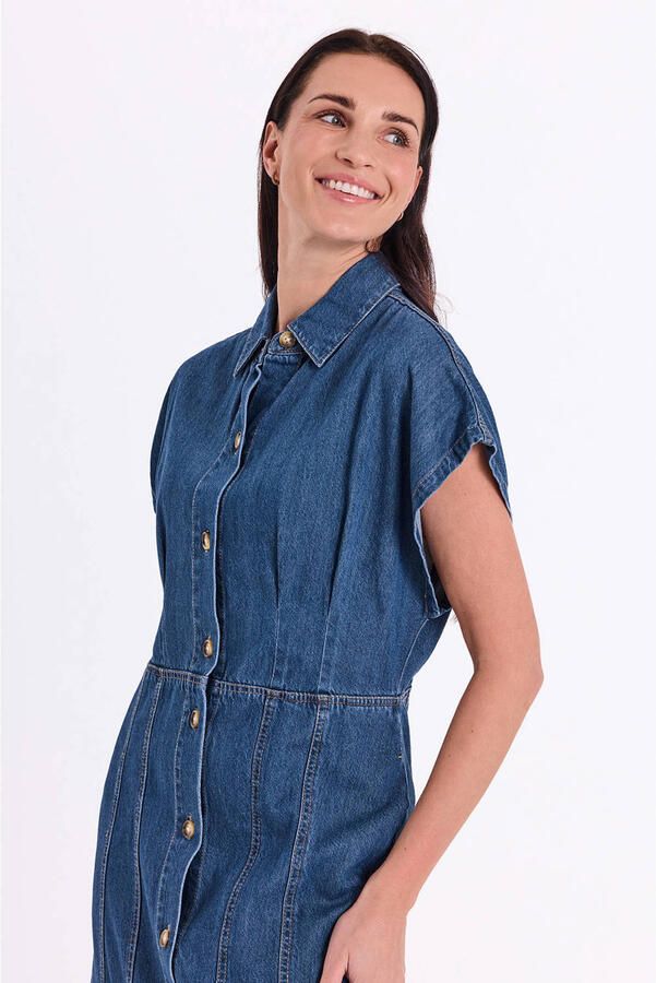 FREEQUENT spijkerjurk medium blue denim
